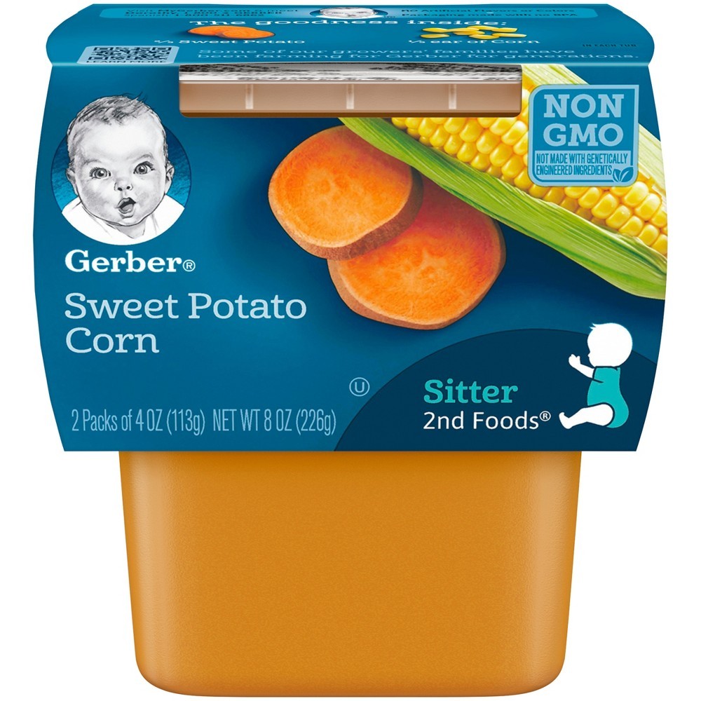 GERBER 2 SWT POTATO & CORN 2x113g