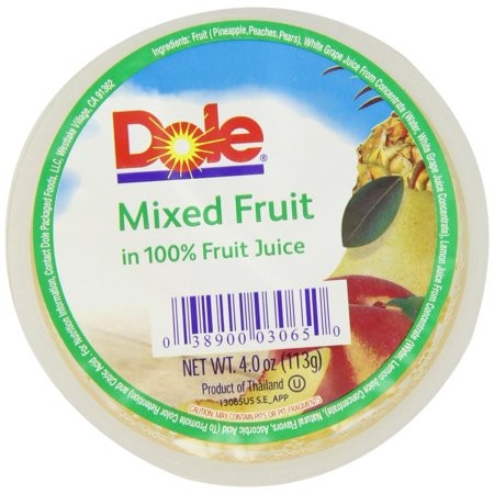 DOLE MIXED FRUIT LIGHT SYRUP 4oz