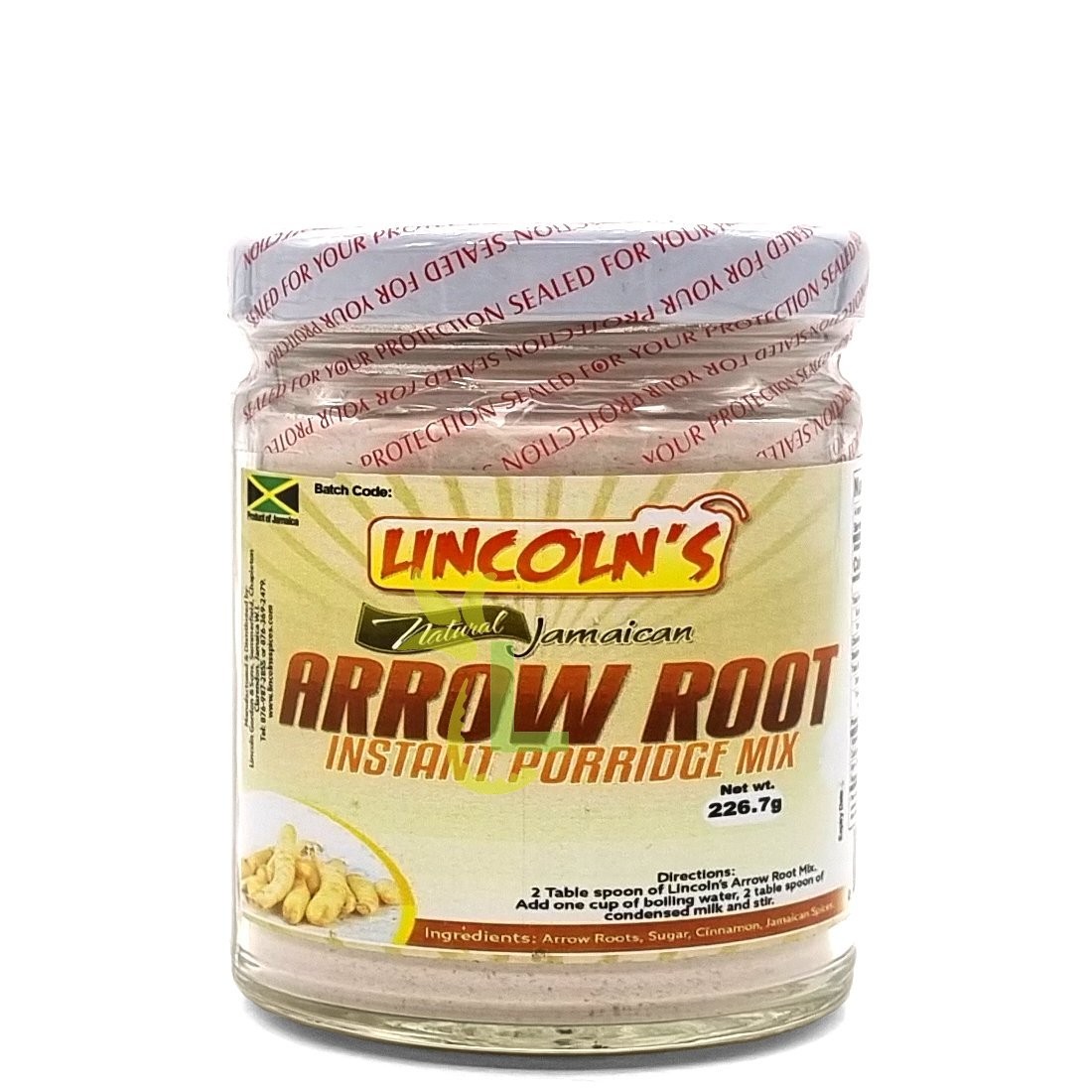 LINCOLNS PORRIDGE ARROW ROOT 226g