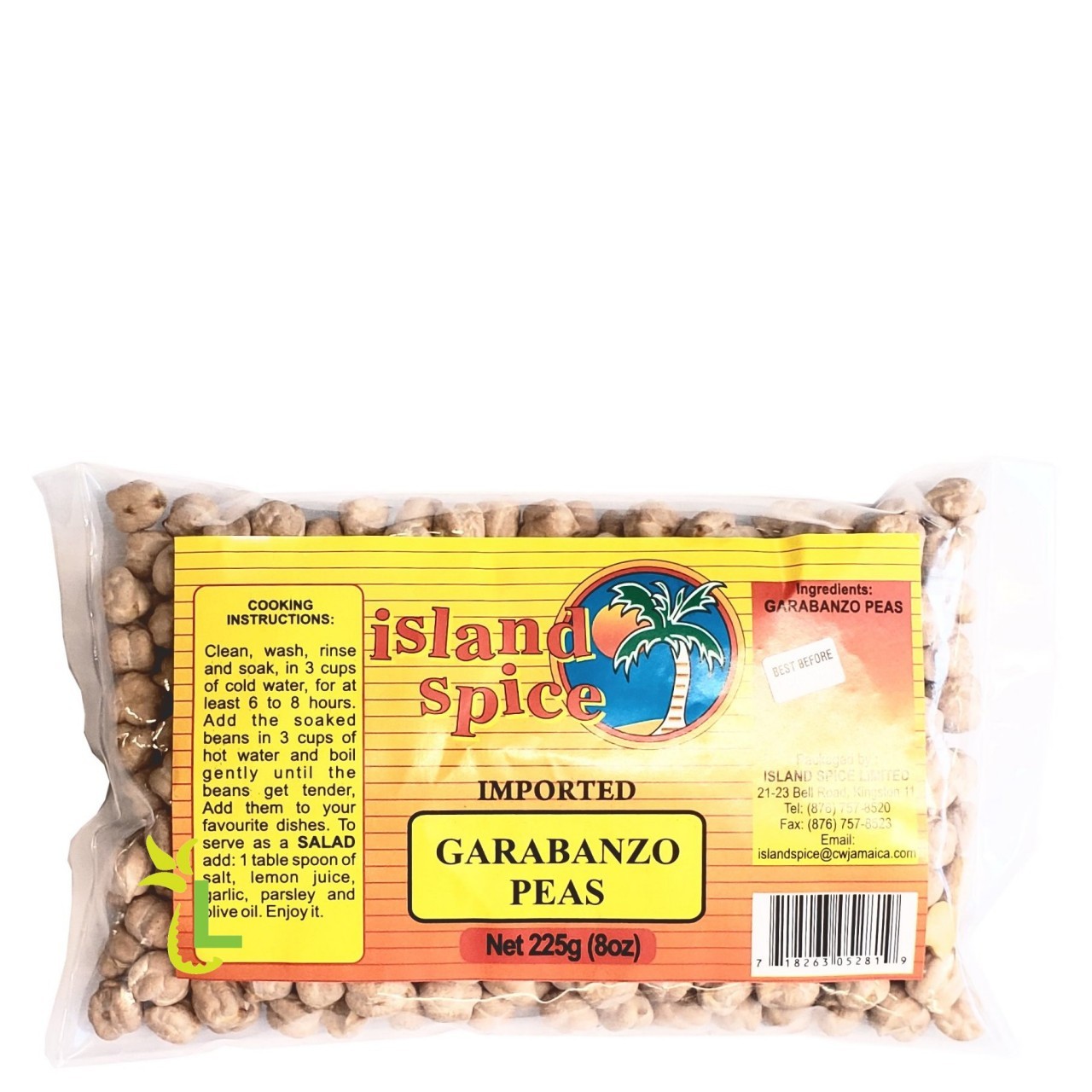 ISLAND SPICE PEAS CHICK GARBANZO 8oz