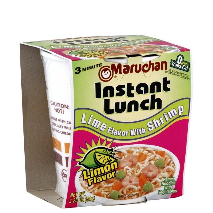 MARUCHAN INSTANT LUNCH LIME SHRIMP 64g