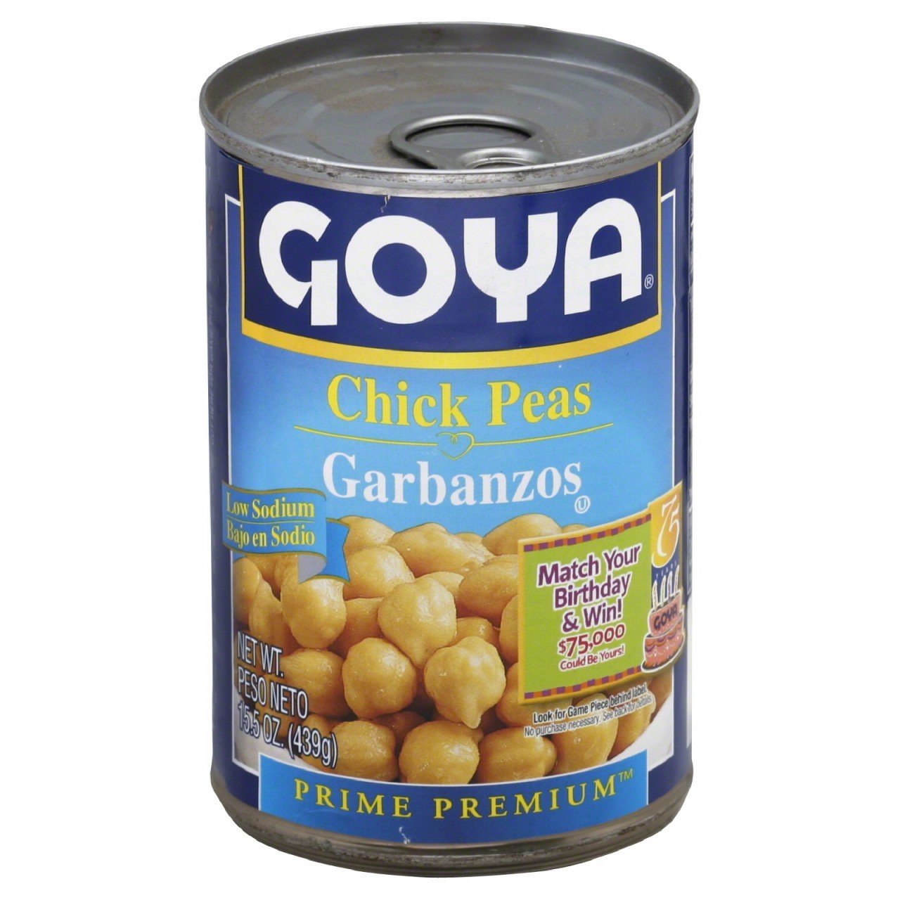 GOYA CHICK PEAS LOW SODIUM 15.5oz
