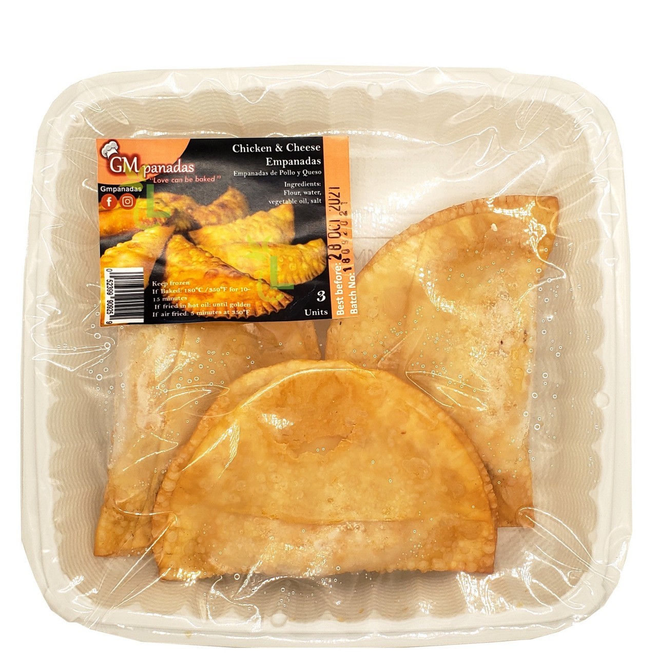 GMPANADAS EMPANADA CHICKEN CHEESE 3ct