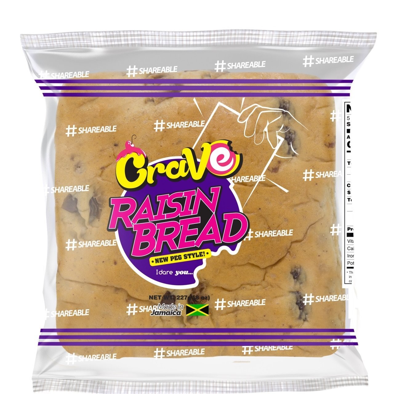 CRAVE RAISIN BREAD 227g