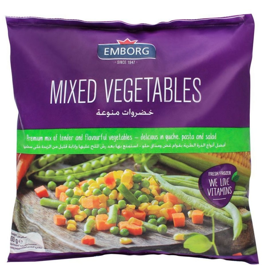 EMBORG MIXED VEGETABLE 900g