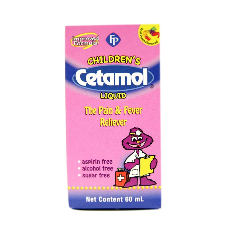 CETAMOL CHILDREN LIQUID PAIN FEVER RELIEVER 60ML