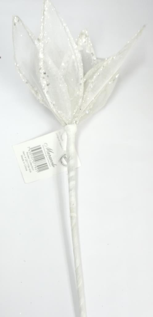 Christmas Flower Pick 26x50cm White