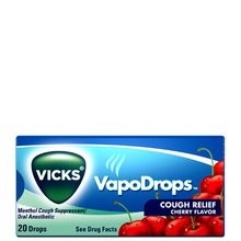 VICKS COUGH DROPS CHERRY 20s