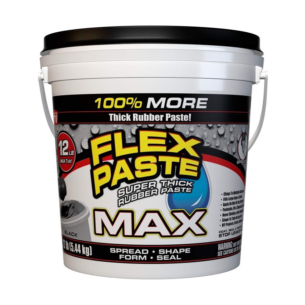 12 lb. Black Rubberized Water - Resistant Flex Paste