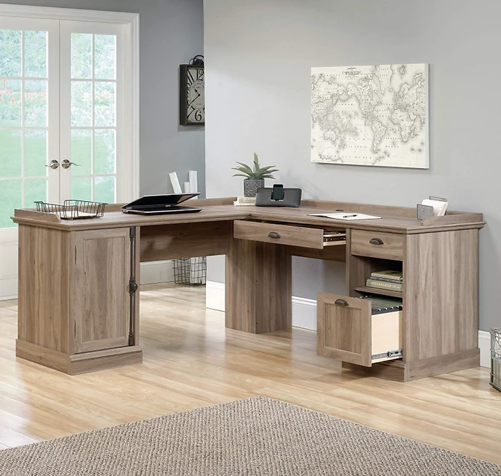 Sauder Barrister Lane 69"W L-Shaped Desk