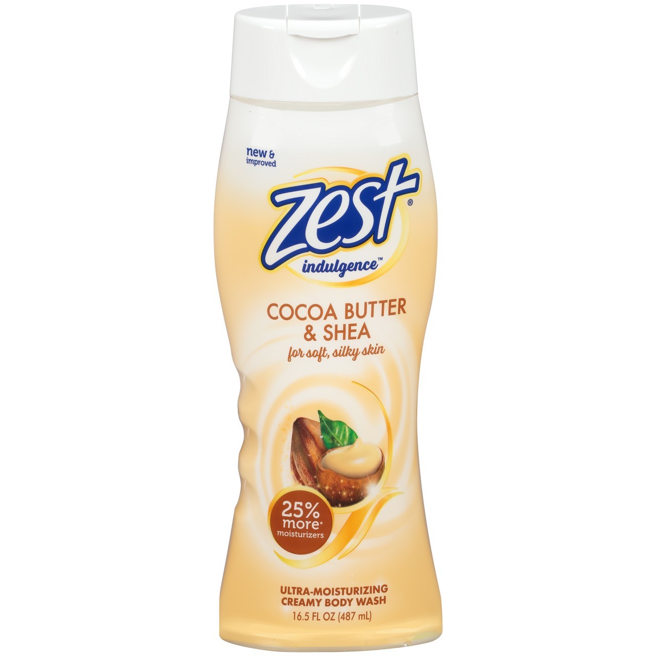 ZEST BODY WASH COCOA BUTTER & SHEA 18oz
