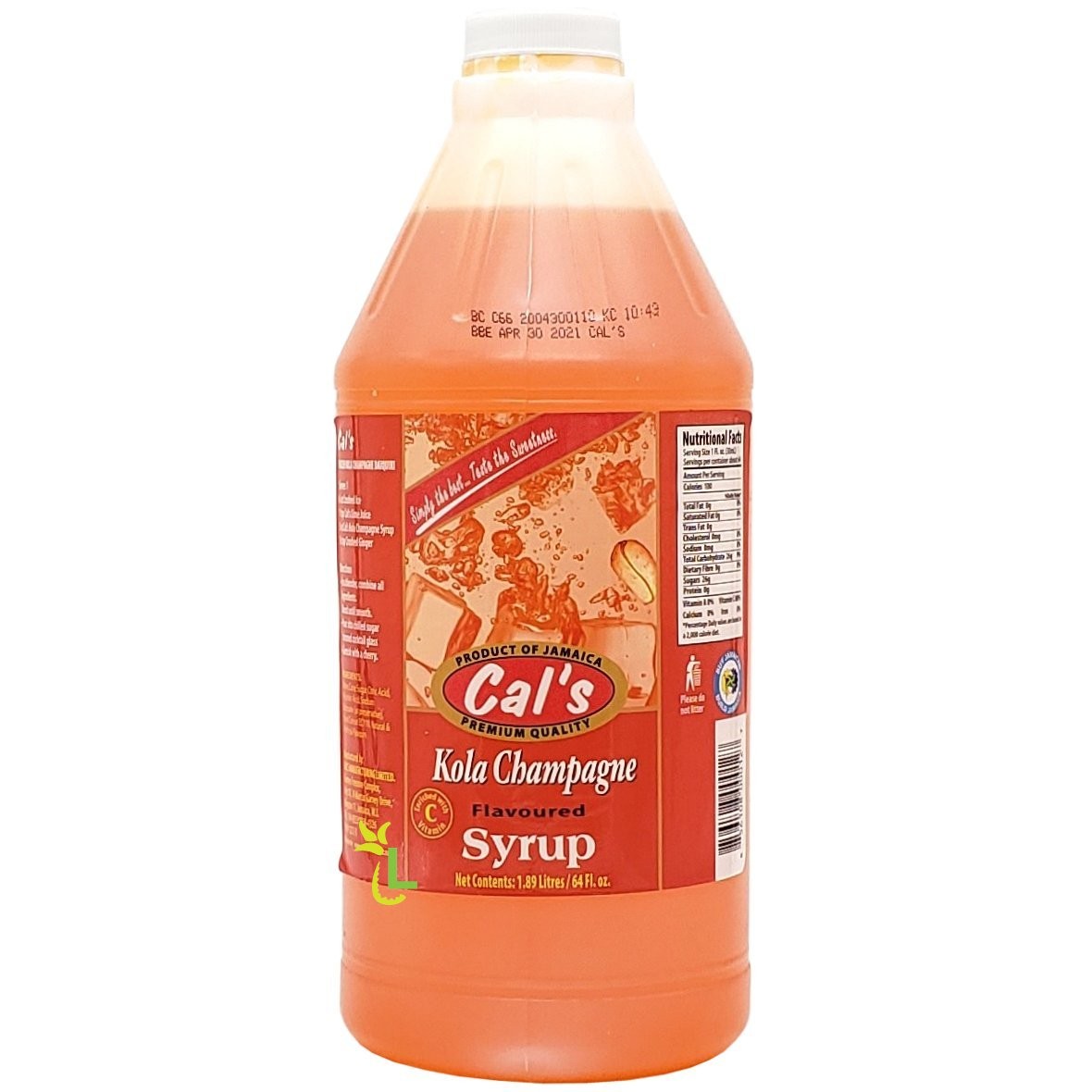CALS SYRUP KOLA CHAMPAGNE 1.89L