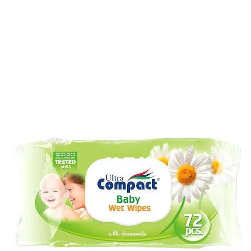 ULTRA COMPACT WIIPES CHAMOMILE 72s