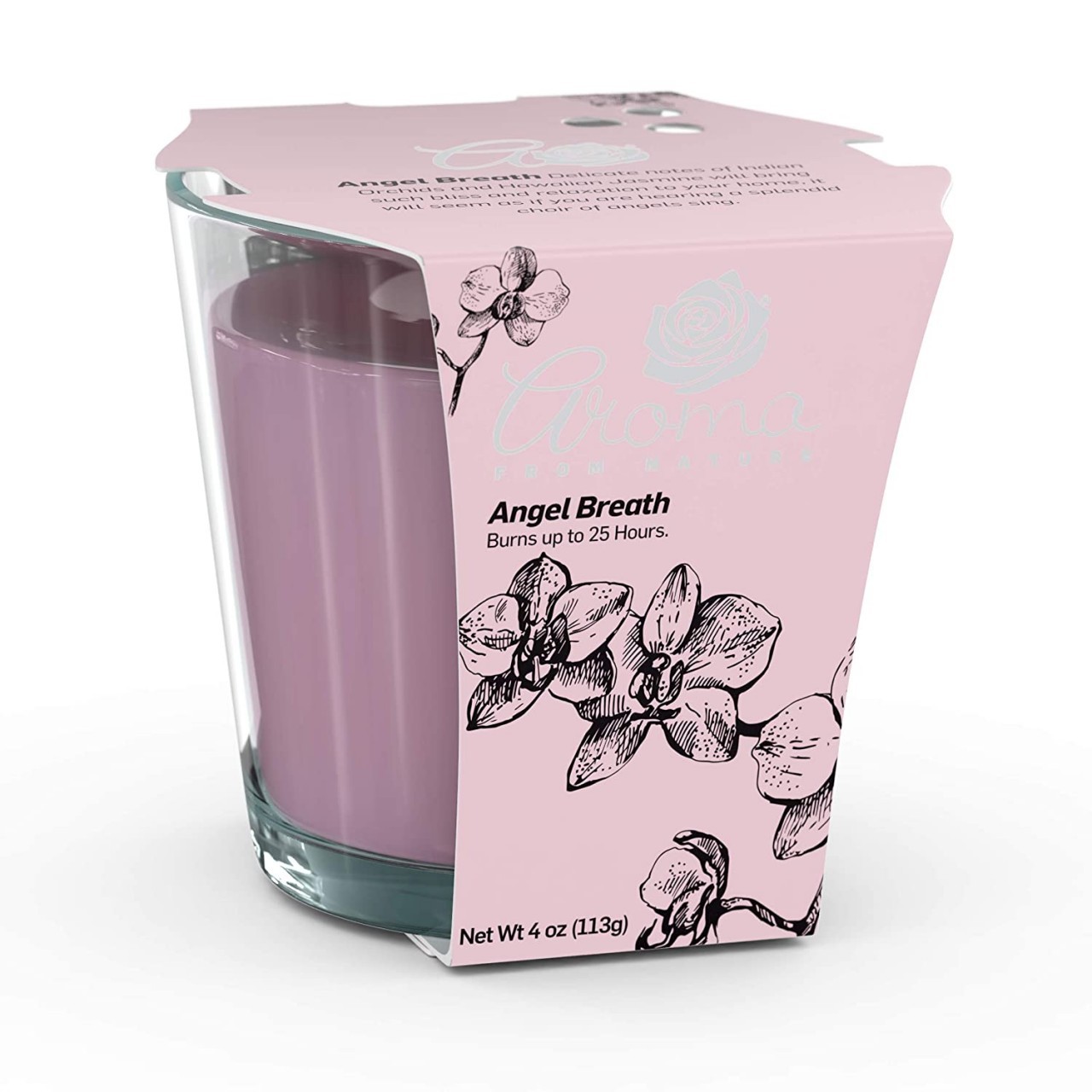 AROMA NATURALS CANDLE ANGEL BREATH 4oz