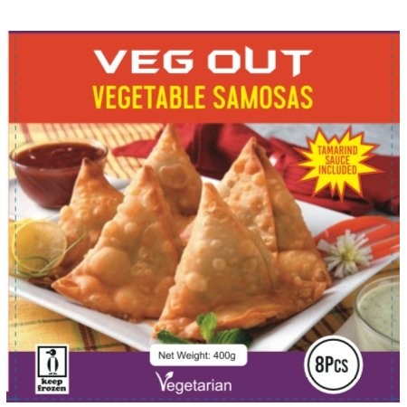 VEG OUT SAMOSAS VEGETABLE 400g