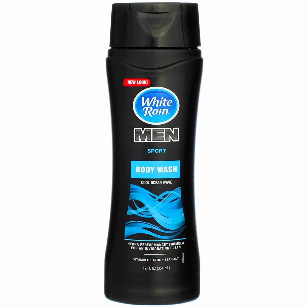 White Rain Men's Body Wash Cool Ocean Wave, 12 oz