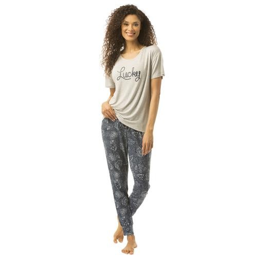 Lucky Brand Ladies Pajama Set 3 Pieces