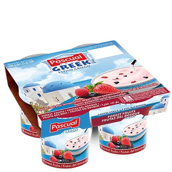 PASCUAL GREEK FOREST FRUITS 4x125g