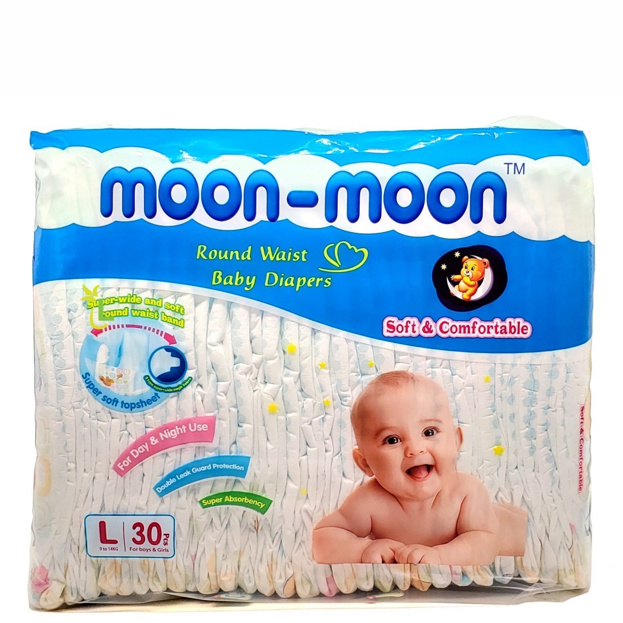 MOON-MOON BABY DIAPERS L 30s