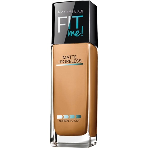 Maybelline Fit Me! Matte + Poreless Foundation, Warm Honey 1 fl oz (30 ml)