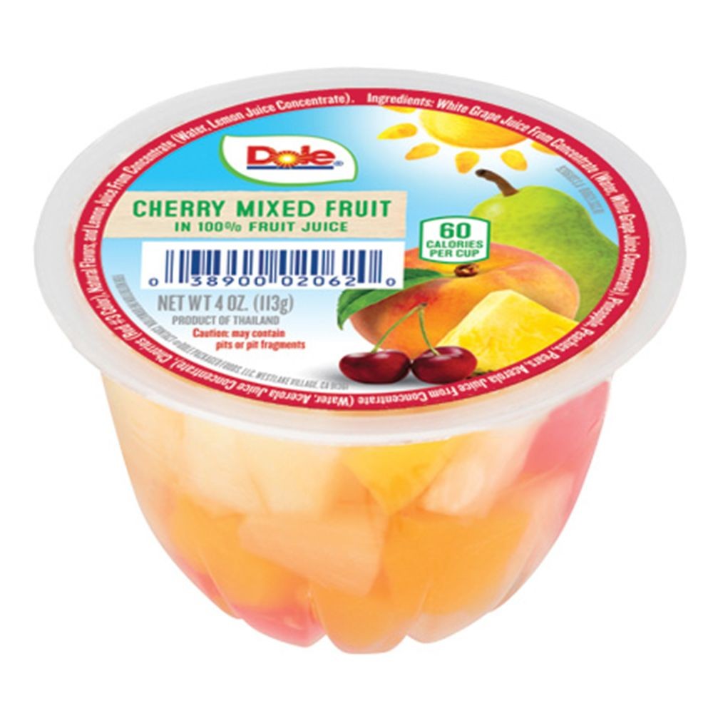 DOLE CHERRY MIXED FRUIT 4oz