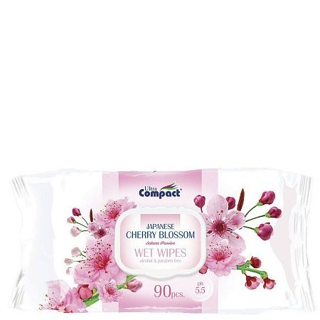 ULTRA COMPACT WIPES C/BLOSSOM 90s
