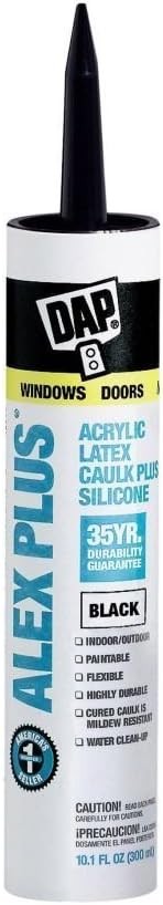 10 oz. Black Acrylic Caulking Plus Silicone
