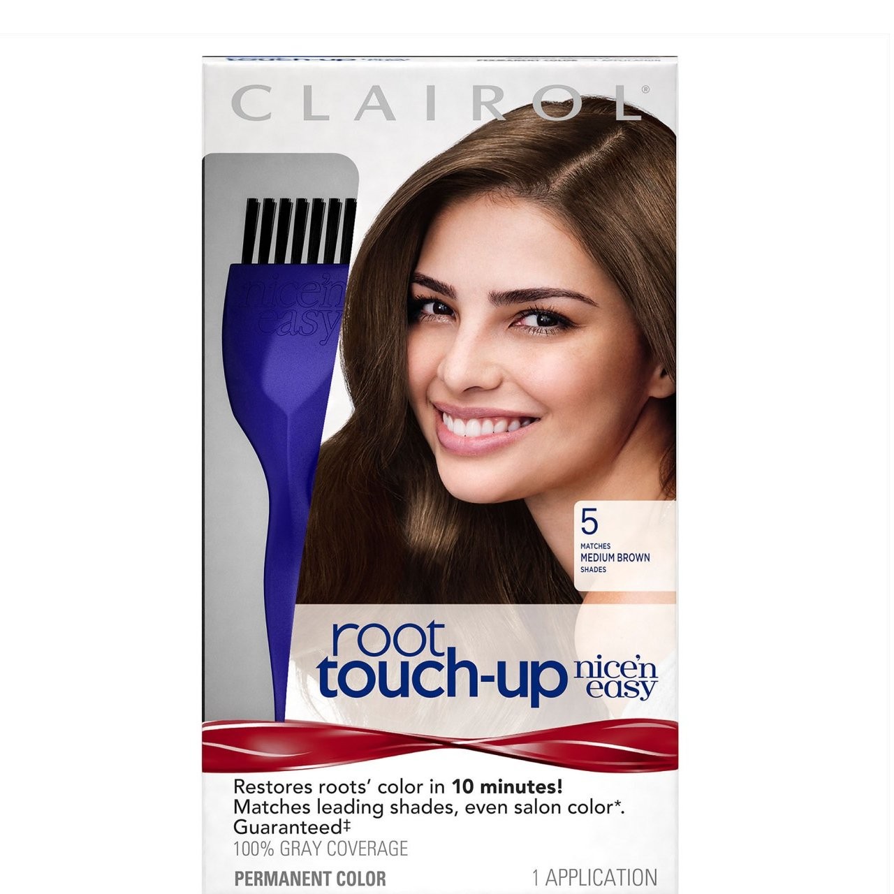 CLAIROL NICE 'N EASY ROOT T/U MED BRWN