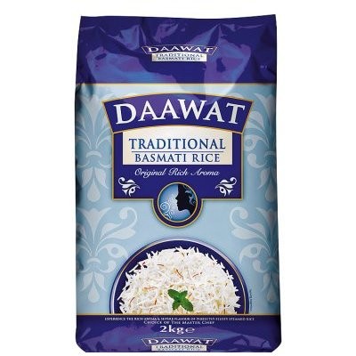 DAAWAT BASMATI TRAD RICE 2kg