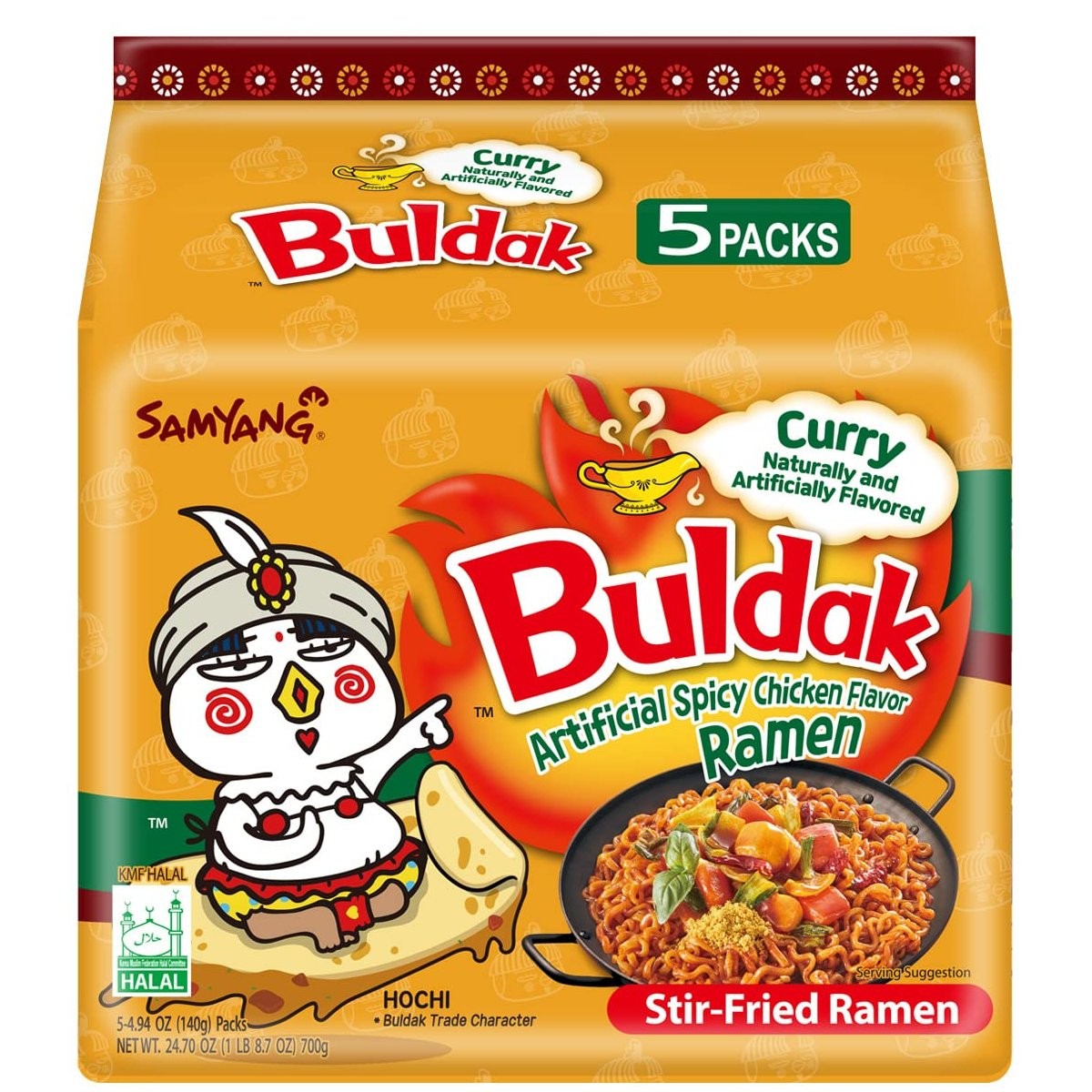 SAMYANG RAMEN CURRY 5x140g