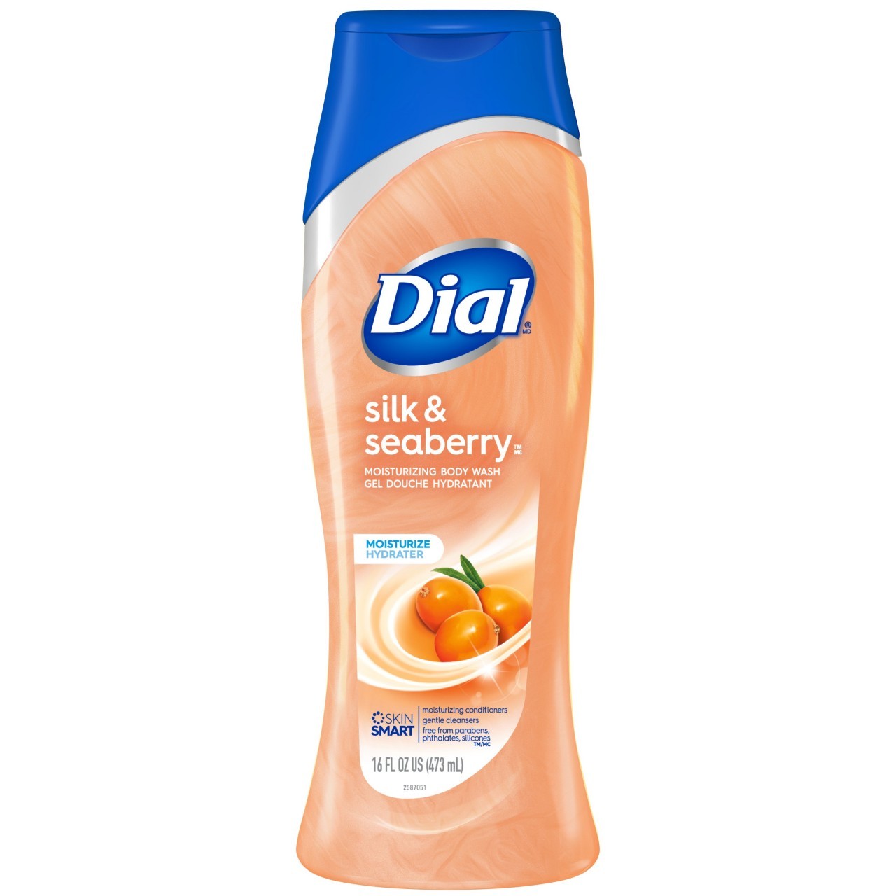 DIAL BODY WASH SILK SEABERRY 16oz