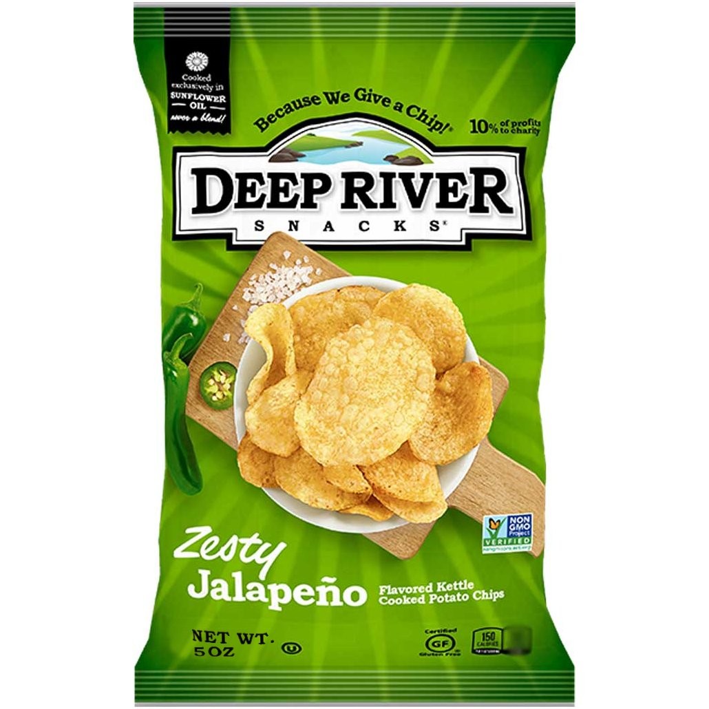 DEEP RIVER KETTLE CHIPS JALAPENO 5oz