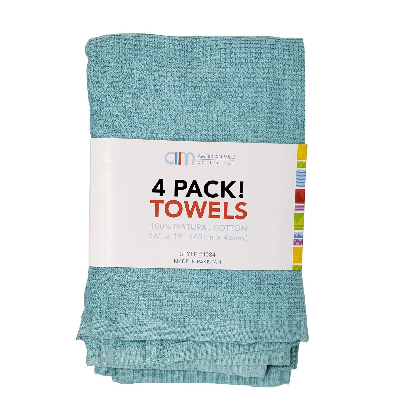 AMERICAN MILLS TOWELS 16x19 4pk