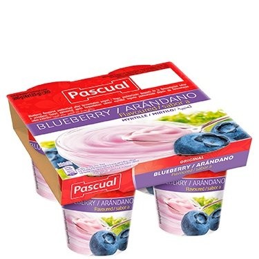 PASCUAL ORIGINAL BLUEBERRY 4x125g