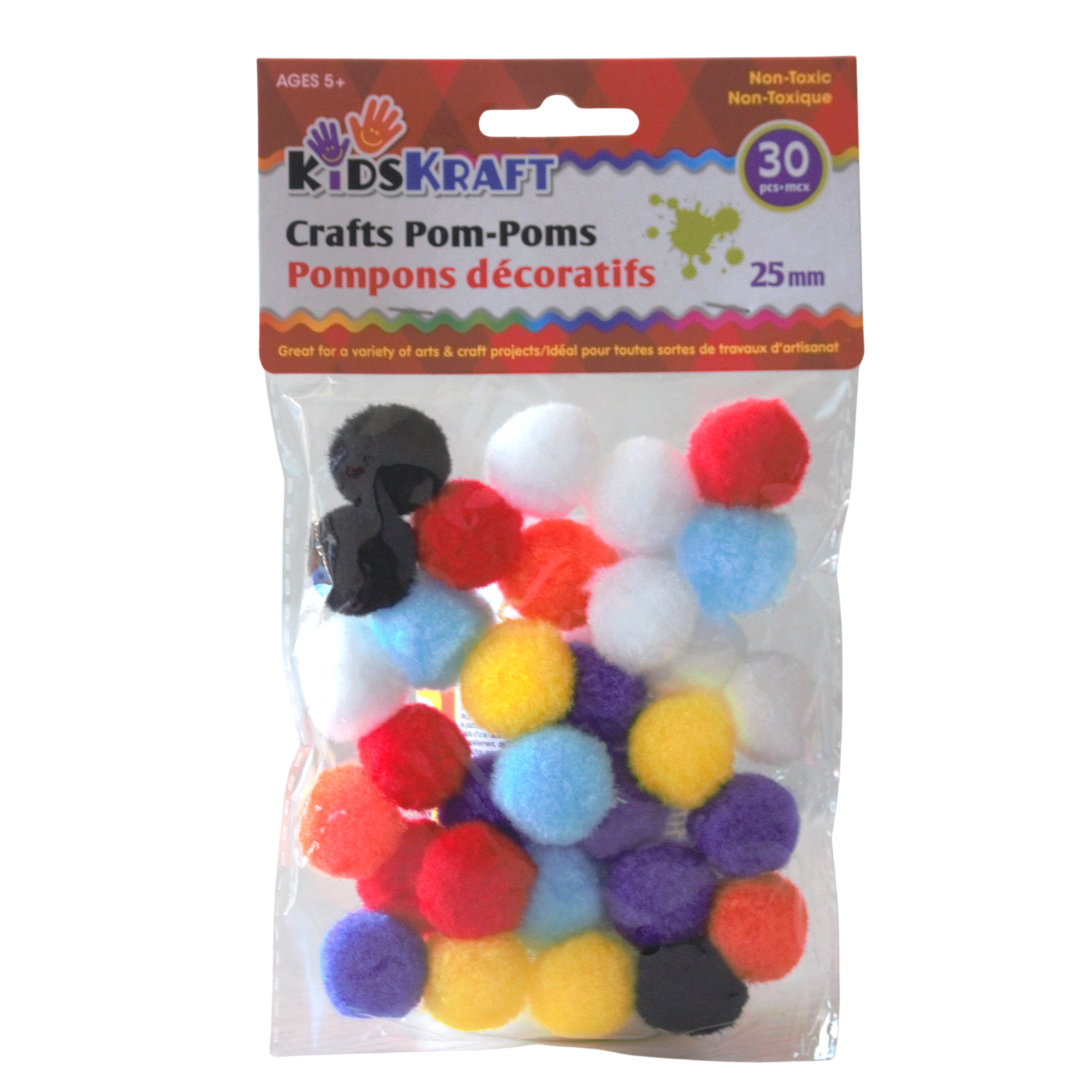 Kids Kraft Pom-Poms