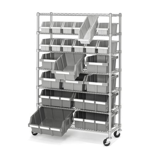 Seville Classics 7-Level Shelve and 22 Pieces