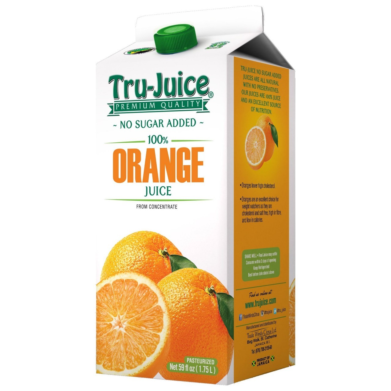 TRU-JUICE ORANGE NSA 1.75L