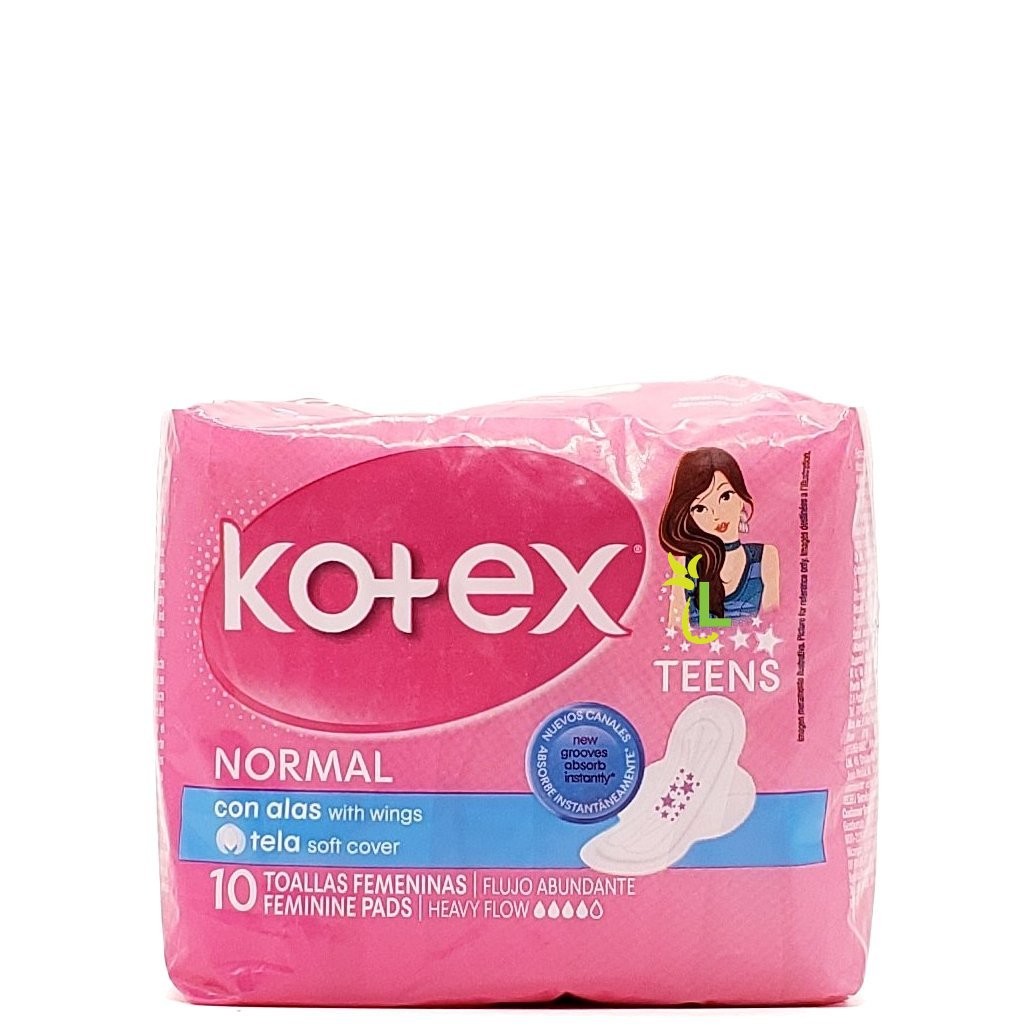 KOTEX TEEN NORMAL WINGS 10s