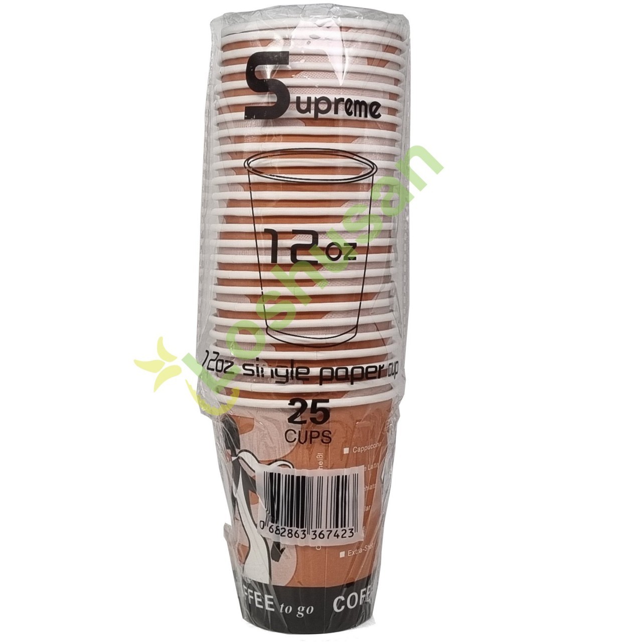 SUPREME PAPER CUP 25x12oz