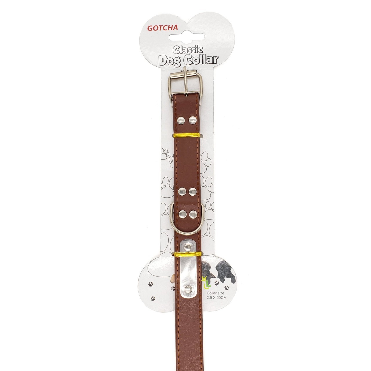 GOTCHA CLASSIC DOG COLLAR MED 2.5x50cm