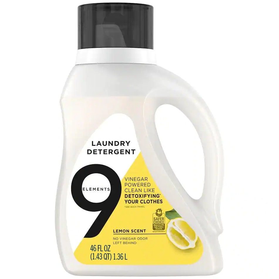 9 ELEMENTS LIQ DETERGENT LEMON 46oz