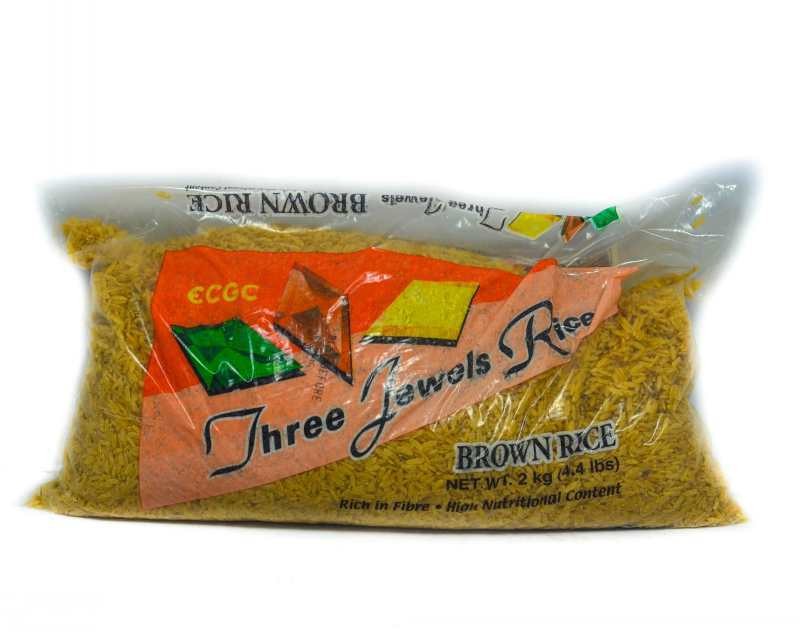 THREE JEWELS BROWN RICE 2KG