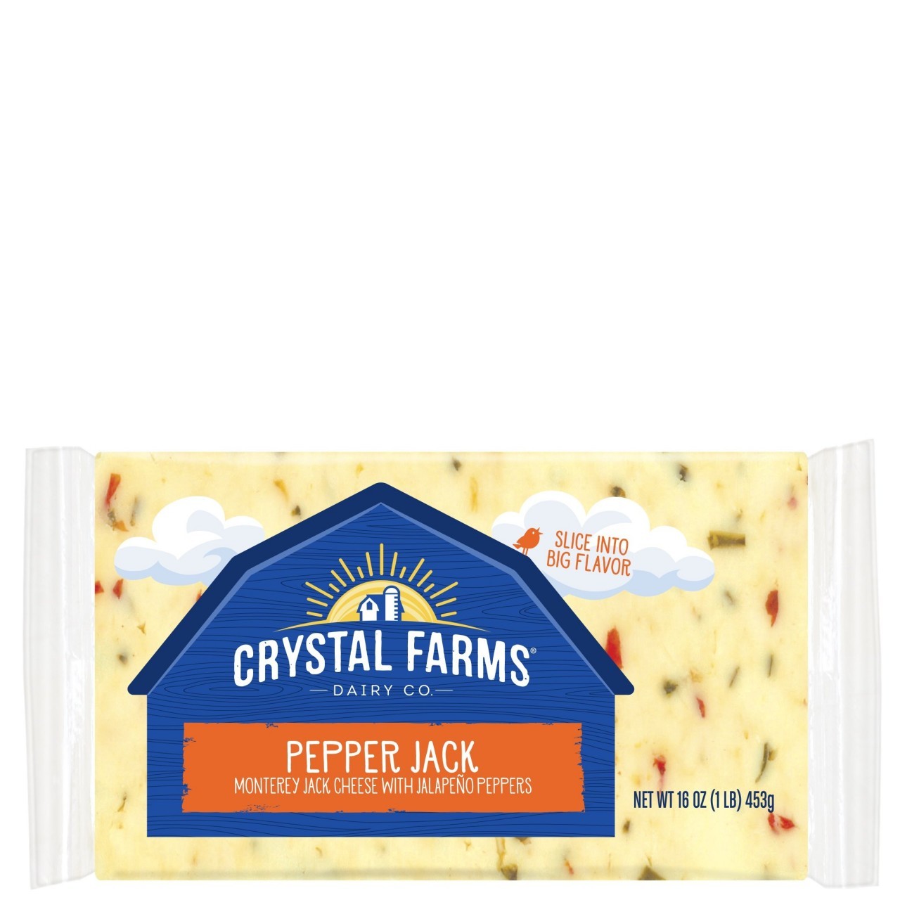 CRYSTAL FARMS PEPPER JACK BLK 16oz