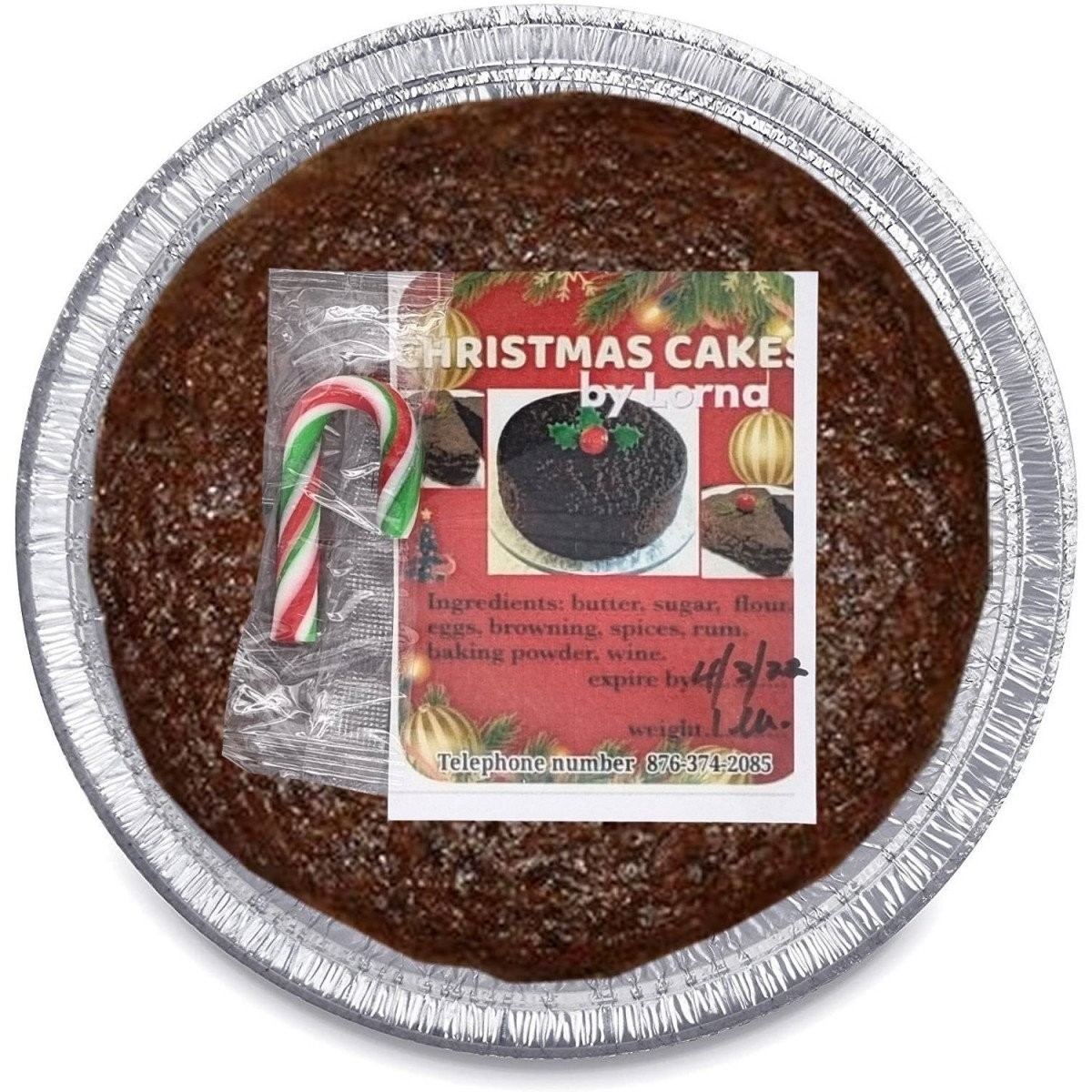 LORNAS CHRISTMAS CAKE 8in