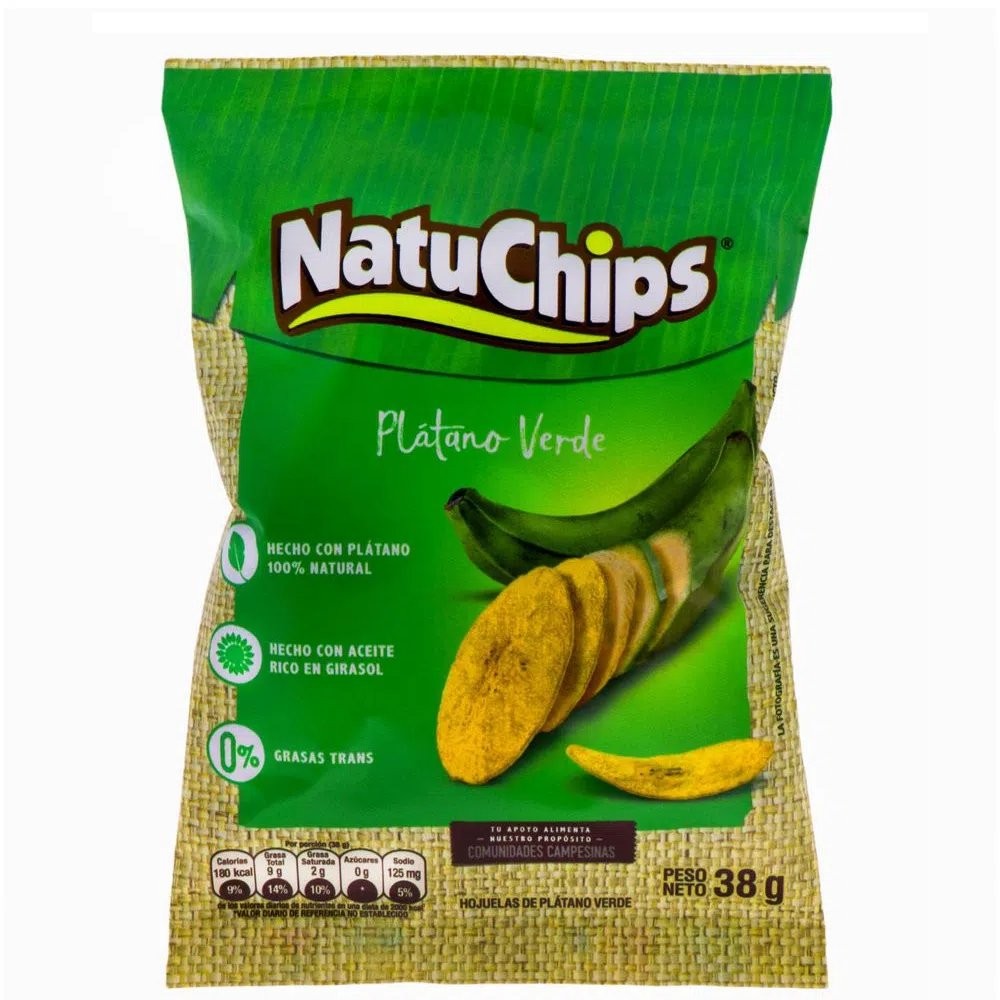 NATUCHIPS GREEN PLANTAIN CHIPS 1.3oz