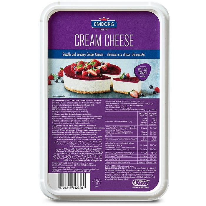 EMBORG CREAM CHEESE 1.5kg