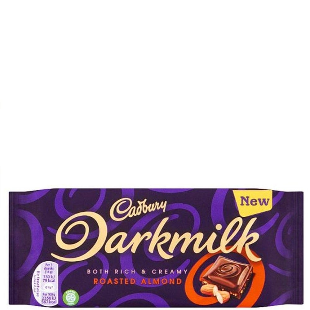 CADBURY CHOC DARK MILK RST ALMOND 85g