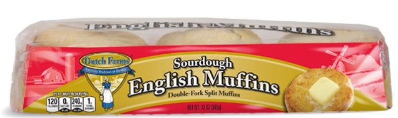 DUTCH FARMS ENGLISH MUFFIN SOURDGH 12oz