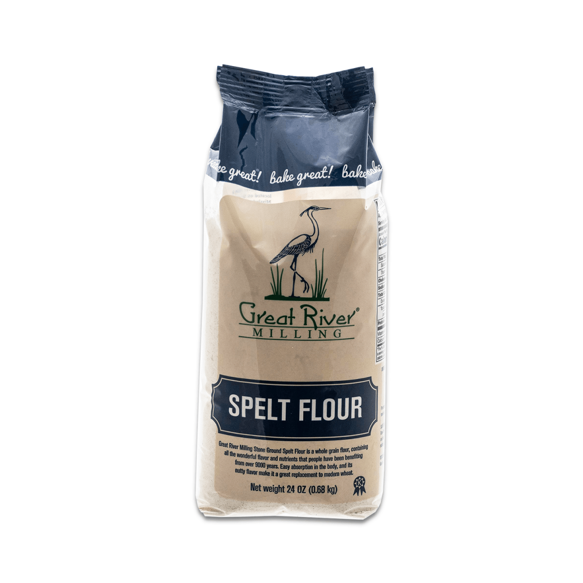 GREAT RIVER MILLING SPELT FLOUR 24oz