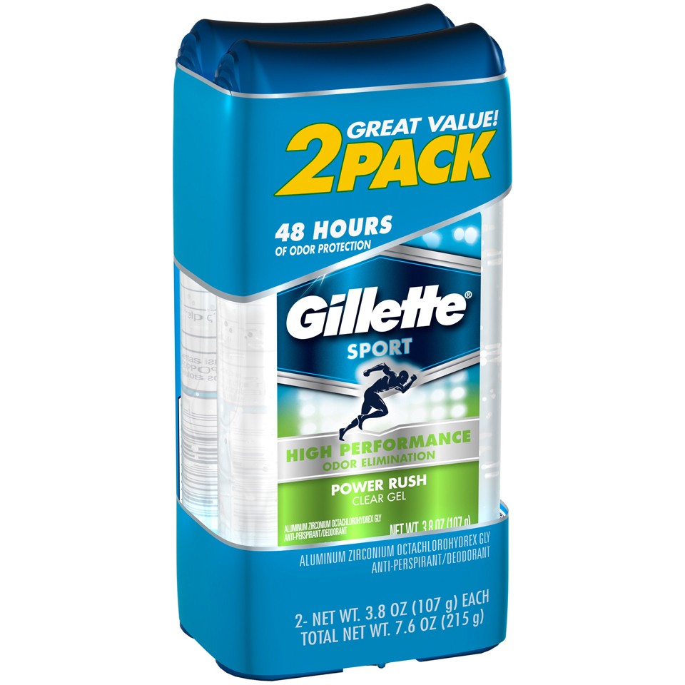 GILLETTE POWER RUSH 2x3.8oz